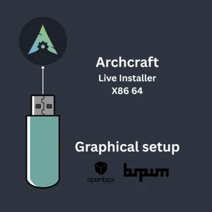 Archcraft 32 GB Bootable USB – Riced Arch Linux Live Installer (x86_64) - Picture 1 of 11