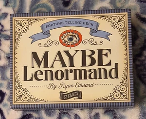 "Maybe Lenormand" Deck And Guidebook Ryan Edward Fortune Telling Deck 2016 L New - Foto 1 di 10
