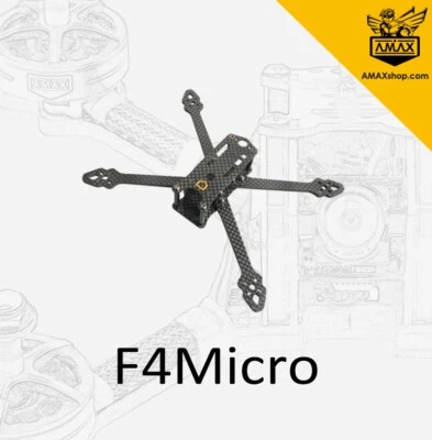 F4Micro 4'' Whoop Cine Mini RC Drone FPV Freestyle Carbon Frame Rahmen Race AMAX - Bild 1 von 4