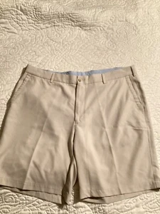 Pantalones Cortos Peter Millar Para Hombres Performance Tennessee Course Talla 38 Beige Chino Golf - Imagen 1 de 10