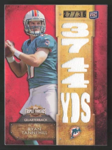 Tarjeta de radiocontrol Ryan Tannehill 2012 Topps Triple Threads Relics/36 # TTR-7 Dolphins - Imagen 1 de 2