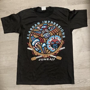 Vintage Made in Canada Black Juneau Alaska T-Shirt Men’s Size Medium  - Picture 1 of 4