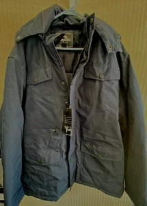 NEW Ampake Men's Winter Thick Cotton Padded Coat Warm Jacket with Removable Hood - Picture 1 of 8