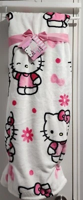 Hello Kitty плед 60 «x 70» DAISY розовый цветок цветочный новый Sanrio - Изображение 1 из 4