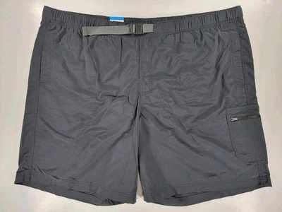 NUEVO Columbia Omni-Shade Para Hombres 3X Carga Negro Agua Natación Peces Pantalones Cortos Malla Forrados Foto 1 de 4