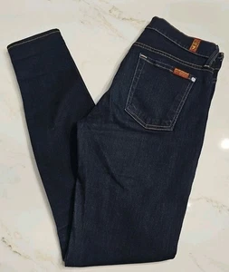 7 For All Mankind Gr. 27 The Skinny Jeans Stretch Soft Denim Dark Wash - Bild 1 von 13