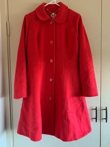 BNWT Review Mademoiselle Coat in Tomato Size 10 - Picture 1 of 6