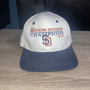 De colección San Diego Padres Blanco 1998 NL West Champion KC Deportes Snapback Hombres - Imagen 1 de 12