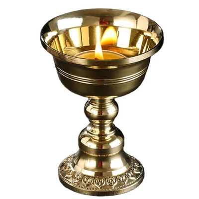 Brass Candle Cup Series Brass Butter Lamp Buddha Lamp I7N23585 - Image 1 of 4