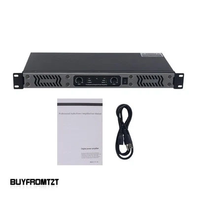 700Wx2 2Channel Digital Power Amplifier 1U Pure Rear-stage for Stage Performance - Image 1 of 4