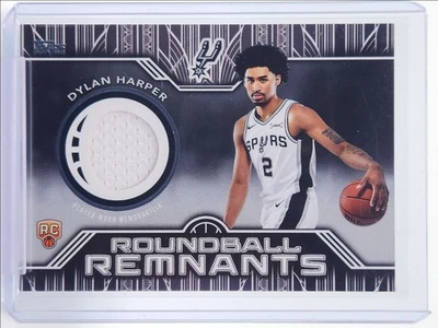 DYLAN HARPER 2025-26 TOPPS ROUNDBALL REMNANTS ROOKIE PATCH RC Q3694 - Image 1 of 2