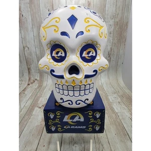 NFL Los Angeles Rams Sugar Skull Statue Dia De Los Muertos Day of the Dead - Bild 1 von 6