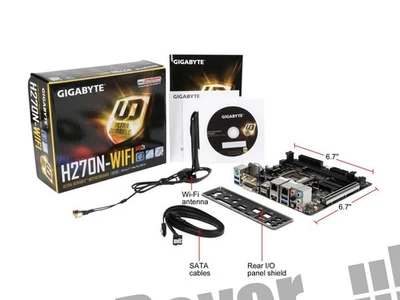 GIGABYTE GA-H270N-WIFI Intel H270 LGA 1151 Intel Mini ITX Motherboards - Image 1 of 4