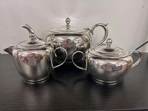 VINTAGE Robur Challenger Perfect Teapot x 2 | Silver Plate | No Infusers  - Picture 1 of 6