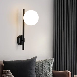 Indoor Wall Lamp Bedroom Wall Light Hallway Wall Sconce Home Glass Wall Lighting - Picture 1 of 5