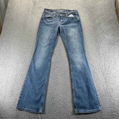 American Eagle Outfitters Jeans Womens 6 Blue Denim Cotton Bootcut Faded Stretch - Image 1 of 4