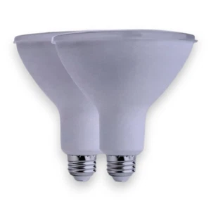 EcoSmart 120W Replacement LED 2PK PAR38 Light Bulbs Bright White Dimmable Wet - Picture 1 of 4