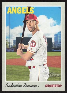 2019 Topps Heritage Andrelton Simmons #29 Los Angeles Angels - Picture 1 of 2
