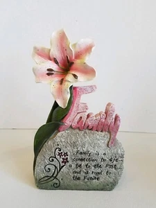 Polyresin Lawn Garden Patio Inspirational Family Flower Decoration - Picture 1 of 6