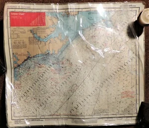 Vintage Maritime Fettkarte AC001 Cape Lookout to Cape Hatteras - Bild 1 von 3