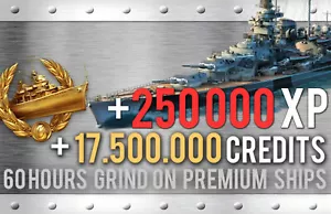 World of Warships: 250.000 EP + 17,5 Millionen Kreditpunkte - Bild 1 von 2