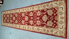 oriental persian carpet rug 100% handknotted 100% WOOL RUNNER 303x75 cm