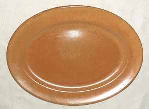 Homer Laughlin Wells Art Glaze Rust Oval Platter 11 3/4X8 3/4" - Picture 1 of 3