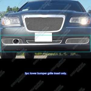 Custom Fits 2011-2012 Chrysler 300/300C With Adaptive Cruise Mesh Grill Combo - Picture 1 of 3