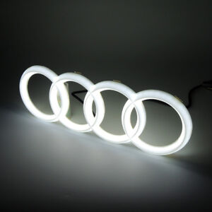 4D MotorSport Car Led Grille Led Logo Emblem Light For Audi A1 A3 A4 A5 S3 S4 A6
