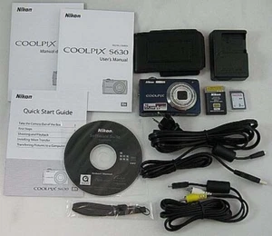 Cámara digital Nikon Coolpix S630 12 MP TAL CUAL en caja - Imagen 1 de 6
