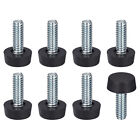 Adjustable Furniture Feet, 8Pcs 1/4"-20 UNC Thread - for Table, Chairs (Black)
