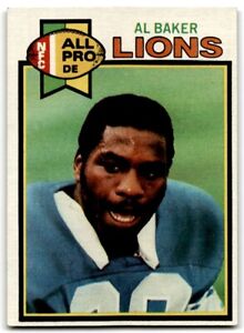 1979 Topps Al Baker Rookie Detroit Lions #75