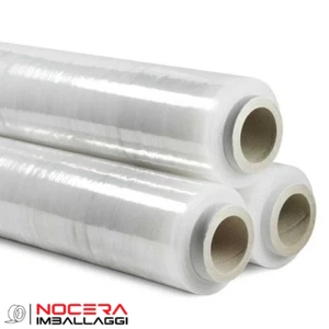 1 BOBINA FILM ESTENSIBILE MANUALE TRASPARENTE 50CM 2,4KG 23MY PELLICOLA DOMOPACK