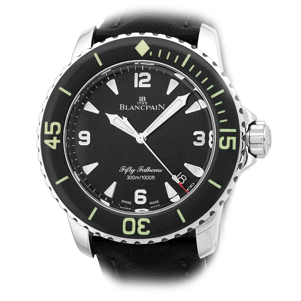 Blancpain Fifty Fathoms Flyback 45 mm Estuche Plateado SS con Bisel de Cristal de Zafiro Foto 1 de 1