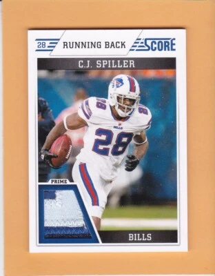 C.J. SPILLER 2011 SCORE PRIME PATCH #CJS BUFFALO BILLS NM-MT - Image 1 of 2