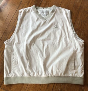 Tan Pebble Beach Tehama Windbreaker Golf Vest Men’s XXL 2XL - Picture 1 of 7