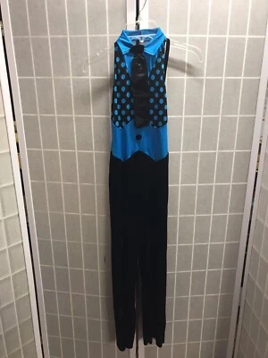 One Piece Jumpsuit Costume Blue And Black  - Image 1 of 3