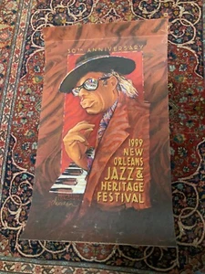 Vintage 1999 New Orleans Jazz Festival Poster - Professor Longhair - Bild 1 von 8
