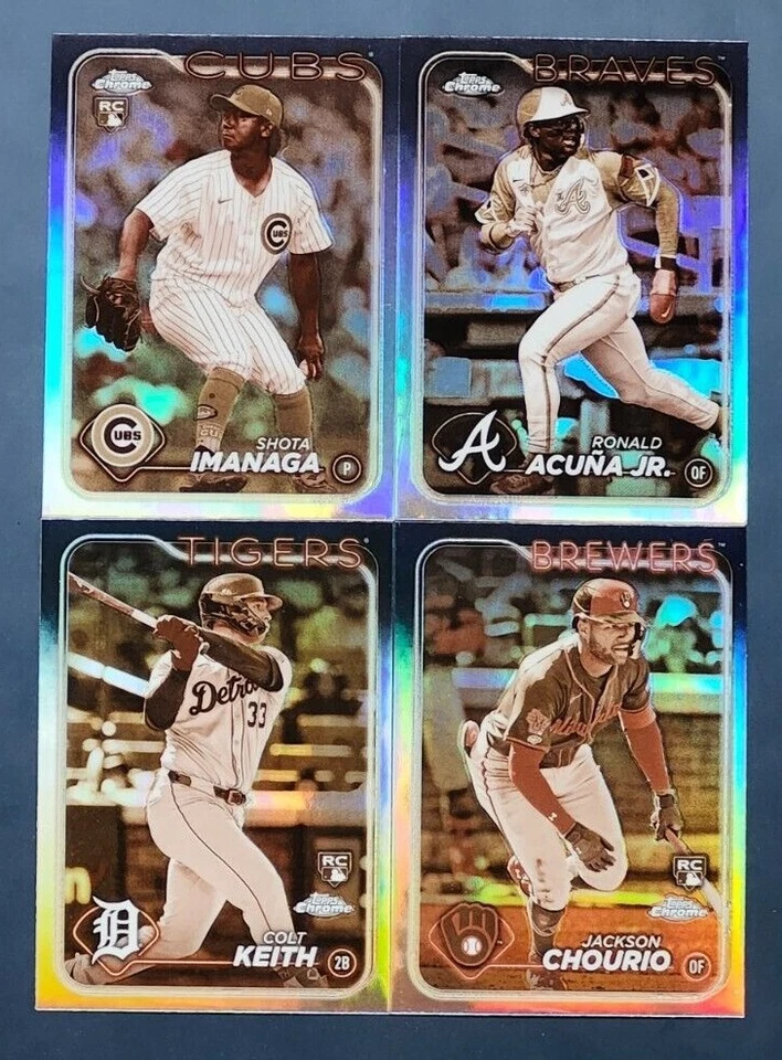 2024 Topps Chrome SEPIA REFRACTORS with Rookies You Pick - Image 1 of 1