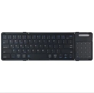 Folding Bluetooth Keyboard Digital Num Touchpad for iOS Android Windows PC Mac - Picture 1 of 8