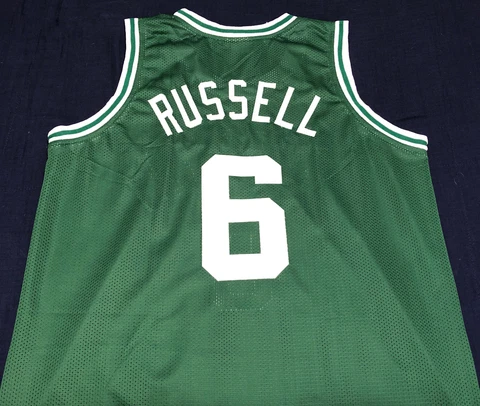 Bill Russell Boston Celtics Green Basketball Jersey Men’s Size XL Stitched Cover