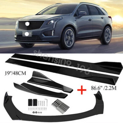 For Cadillac XTS XT4 XT6 Front Bumper Lip Splitter Spoiler Side Skirt Body Foto 1 de 4