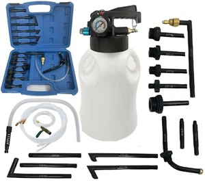 10L Pneumatic Transmission Oil Filling Replacement Pump Tool W/15pcs ATF Adaptor - Picture 1 of 10