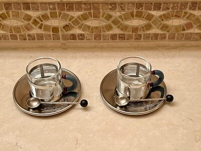 Alessi Espresso Cups, MGDT by Michael Graves, Set of 2 NEW! - Image 1 of 4