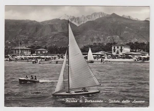TO LU 07 Marina di Pietrasanta veduta delle Apuane viaggiata 1969 - Picture 1 of 1