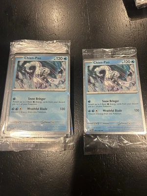 Pokemon Paradox Rift Chien-Pao 057/182 Cosmos Holo Sealed Exclusive - Image 1 of 2