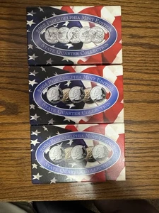 2002 / 2004 / 2005 State Quarter Sets. Philadelphia Platinum COA Boxes - Picture 1 of 1