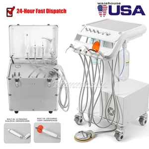 Portable Dental Unit with Air Compressor Curing light scalers saliva ejector - Picture 1 of 25