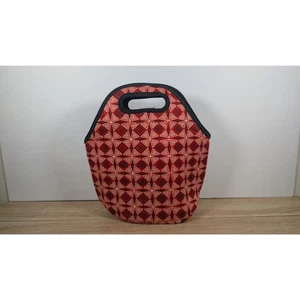 Bolsa de almuerzo - Neopreno aislante - Rojo Negro patrón geométrico - Marca TEKGO - Imagen 1 de 4