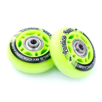 Lime Green Landing Gear Wheels for Pelican Air cases (1535, 1615, etc.) - Image 1 of 4